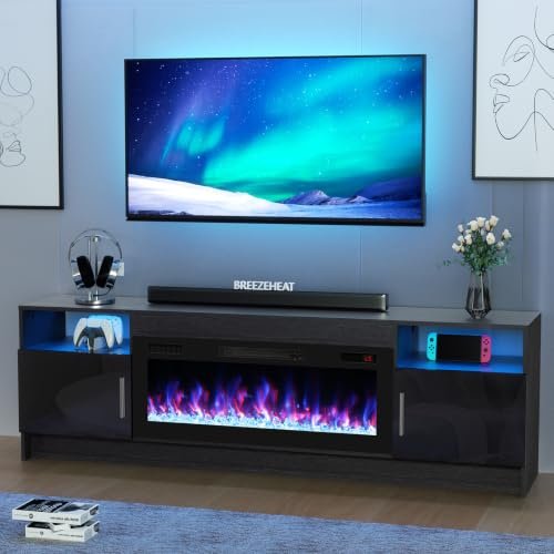 BREEZEHEAT 36-inch electric fireplace, product image 1
