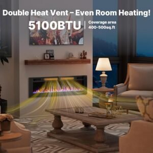 BREEZEHEAT 750-w electric fireplace, product image 3
