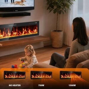 BREEZEHEAT 750-w electric fireplace, product image 3