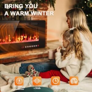 BREEZEHEAT 750-w electric fireplace, product image 5