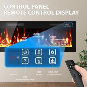 BREEZEHEAT 750-w electric fireplace, product image 5