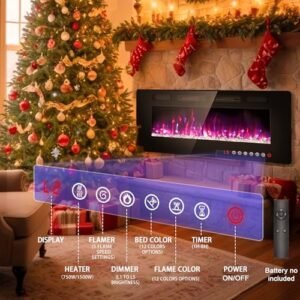 BREEZEHEAT 750-w electric fireplace, product image 6