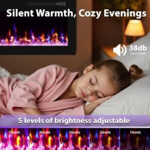 BREEZEHEAT 750-w electric fireplace, product image 6