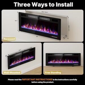 BREEZEHEAT 750-w electric fireplace, product image 7