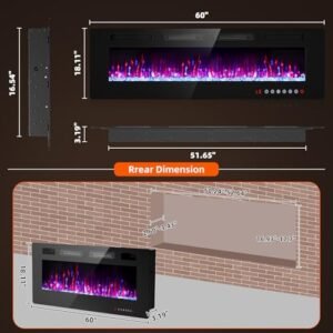 BREEZEHEAT 750-w electric fireplace, product image 8