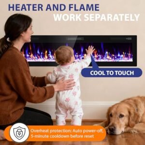 BREEZEHEAT 750-w electric fireplace, product image 8